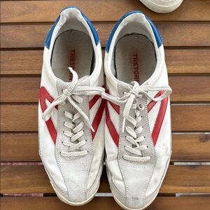 Tretorn Rawlins White and Red Sneakers W10